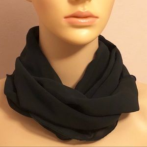 Black sheer scarf